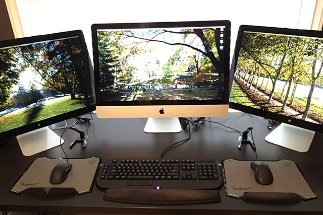 iMac with two Mice attached