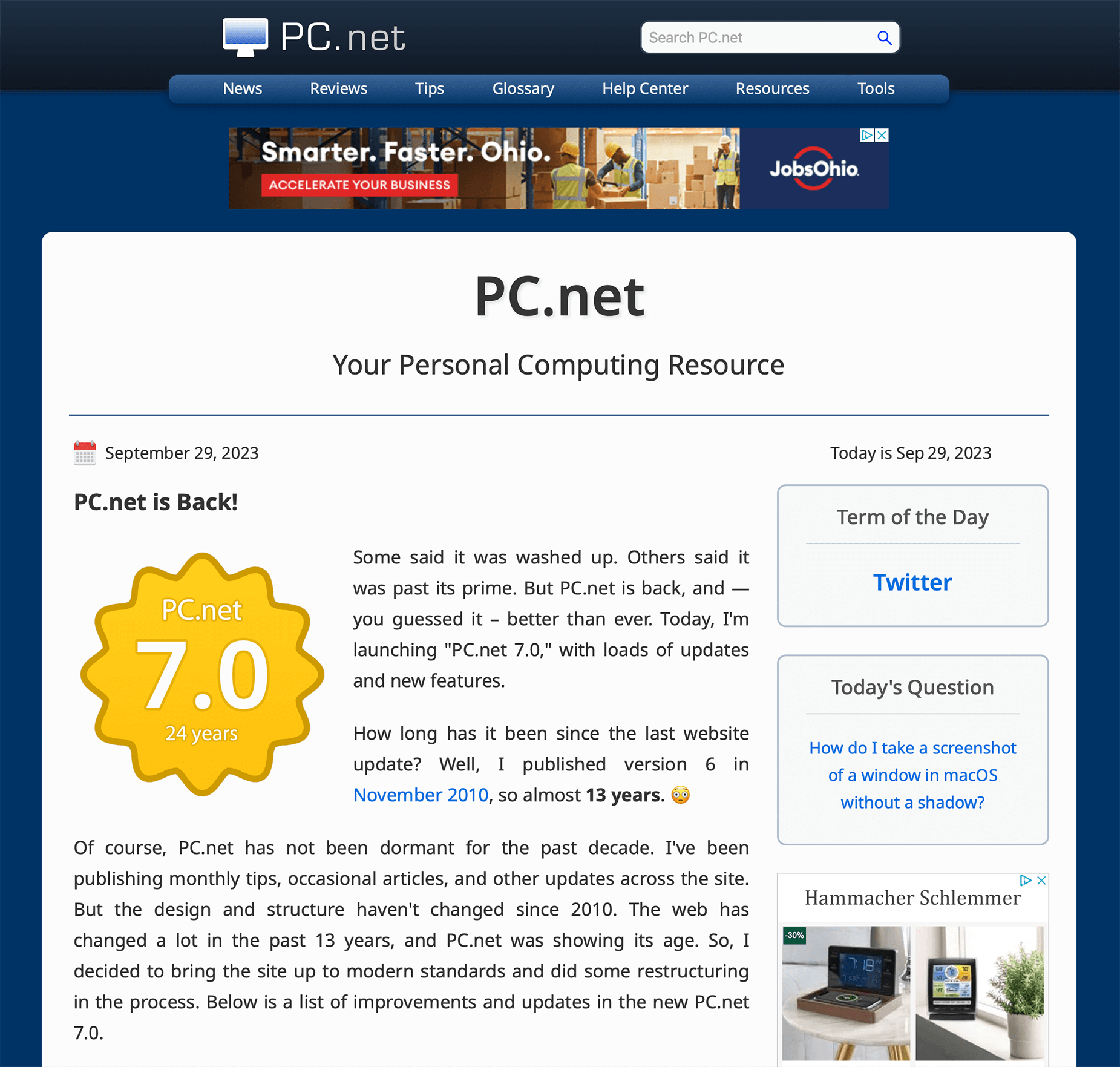 2023 PC.net Home Page