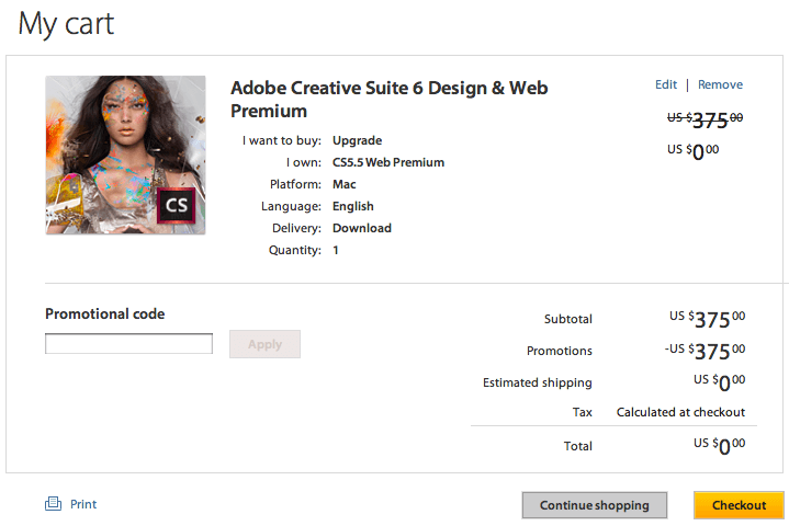 Adobe CS6 Free Upgrade