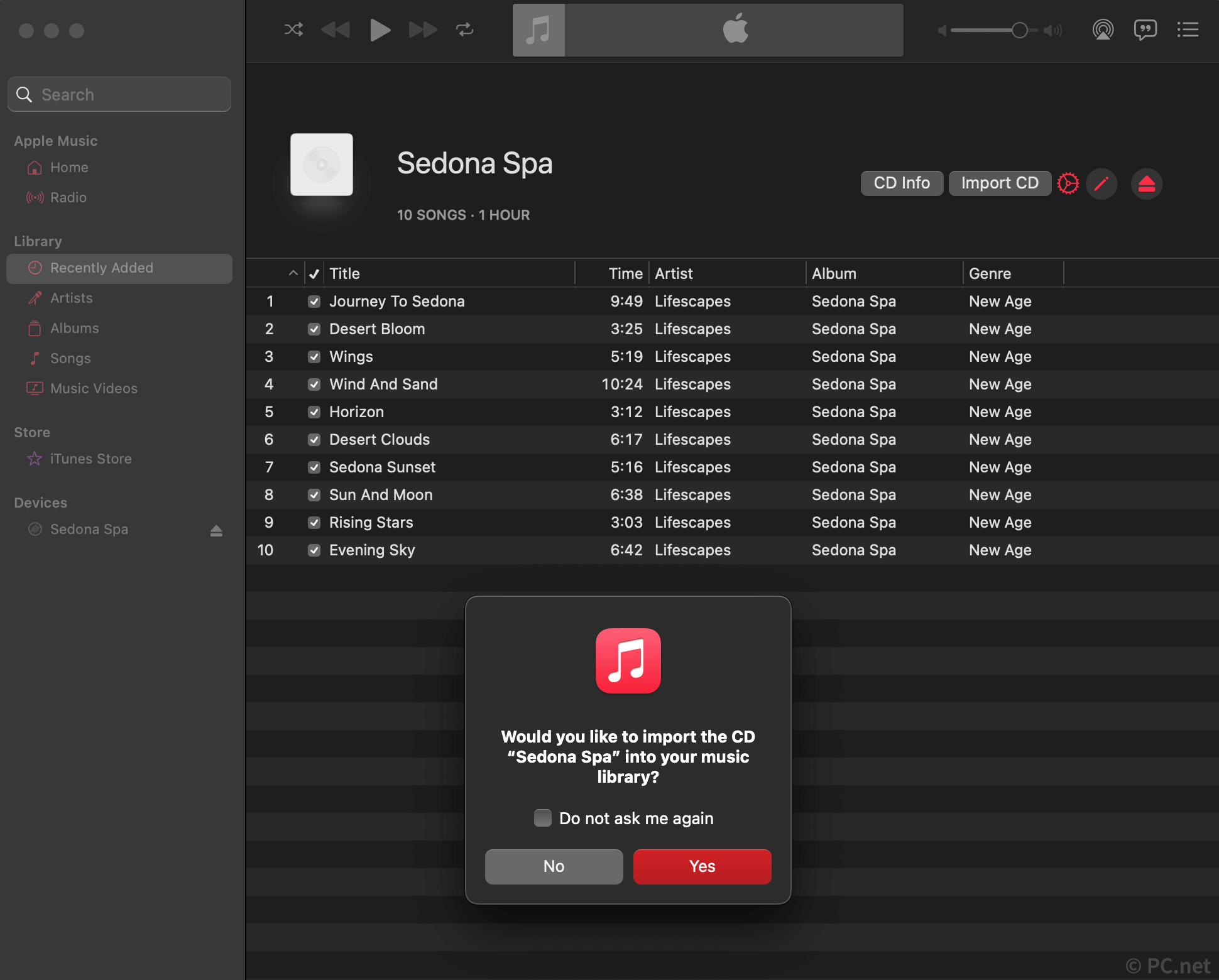 Import CD with Apple Music