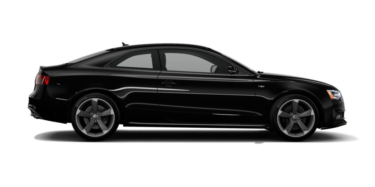 Black Audi S5 - Side View