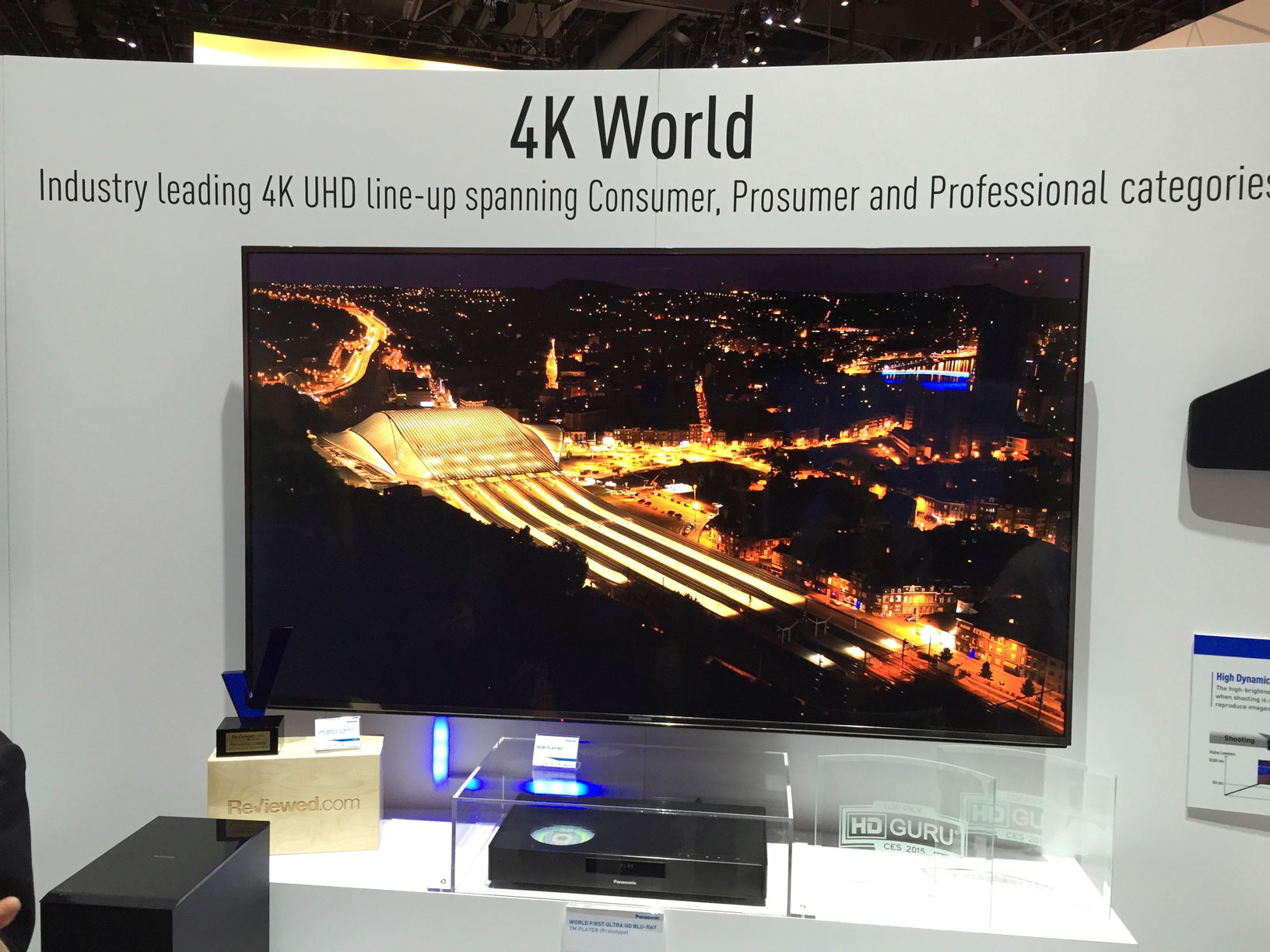 CES 2015 Panasonic 4K World Display