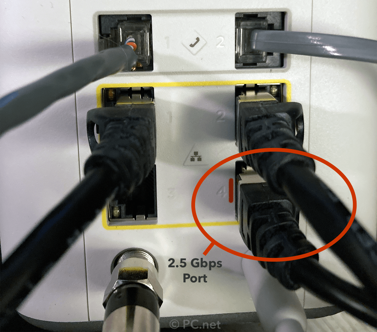 Comcast XB7 Router - 2.4 Mbps Port 4