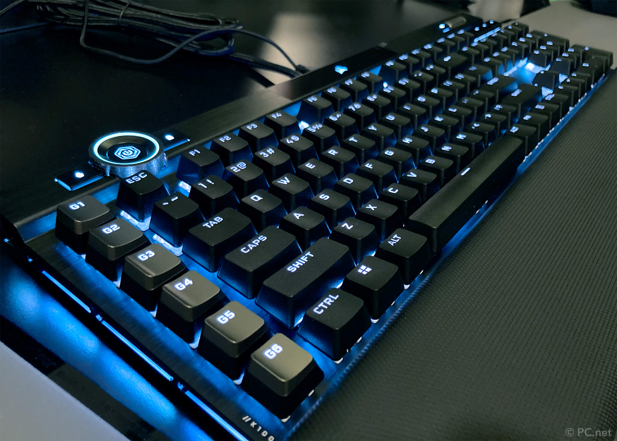 Corsair K100 Blue Backlit Keys