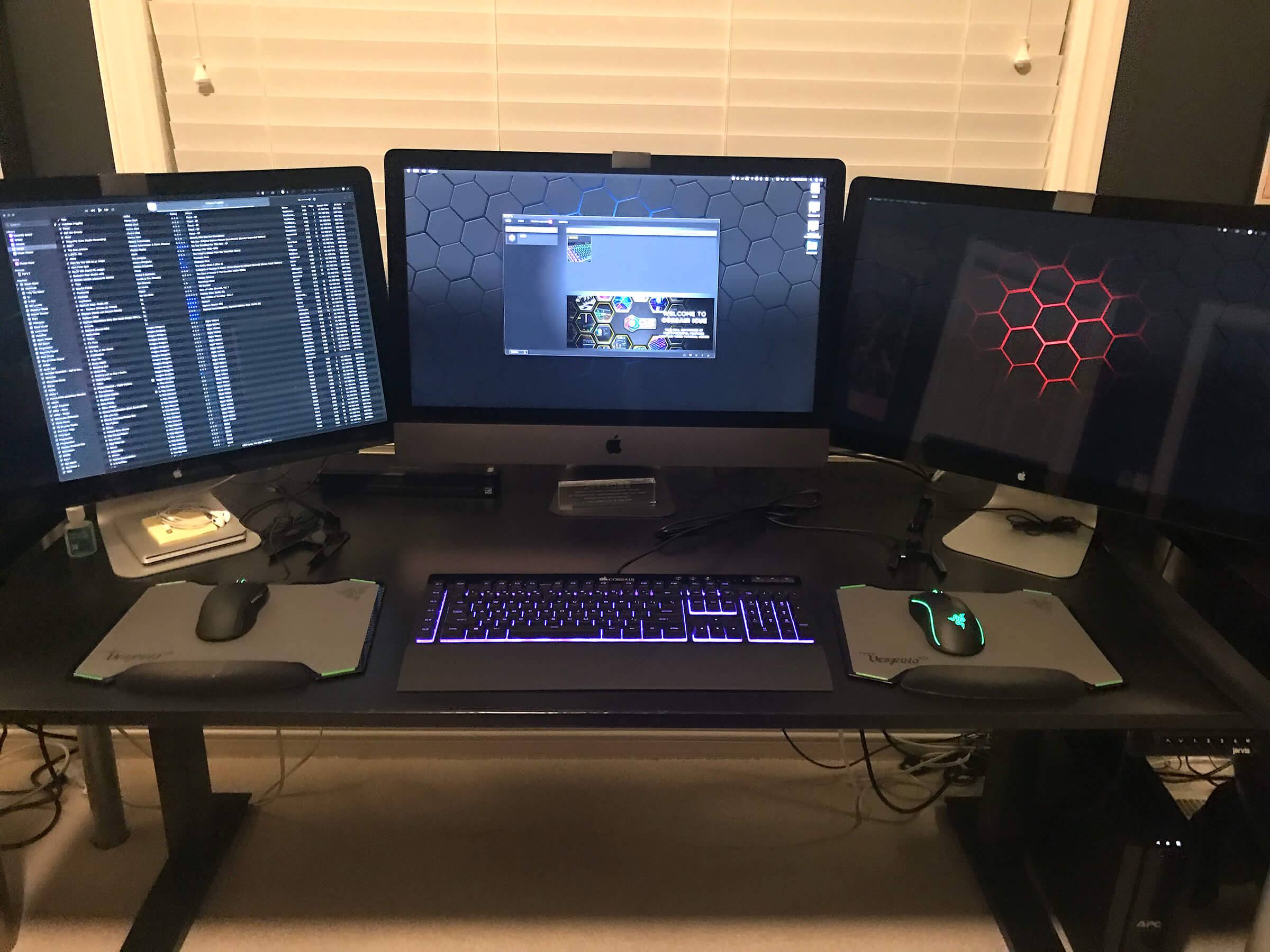 Corsair K55 keyboard with an iMac Pro