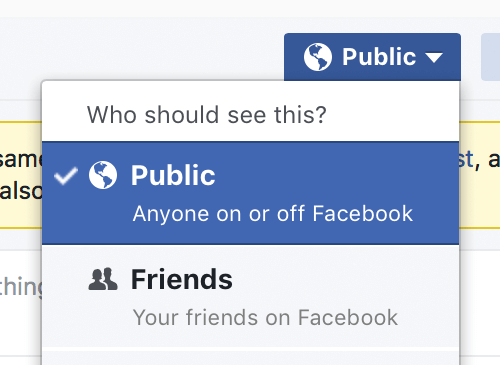 Facebook Privacy Settings.