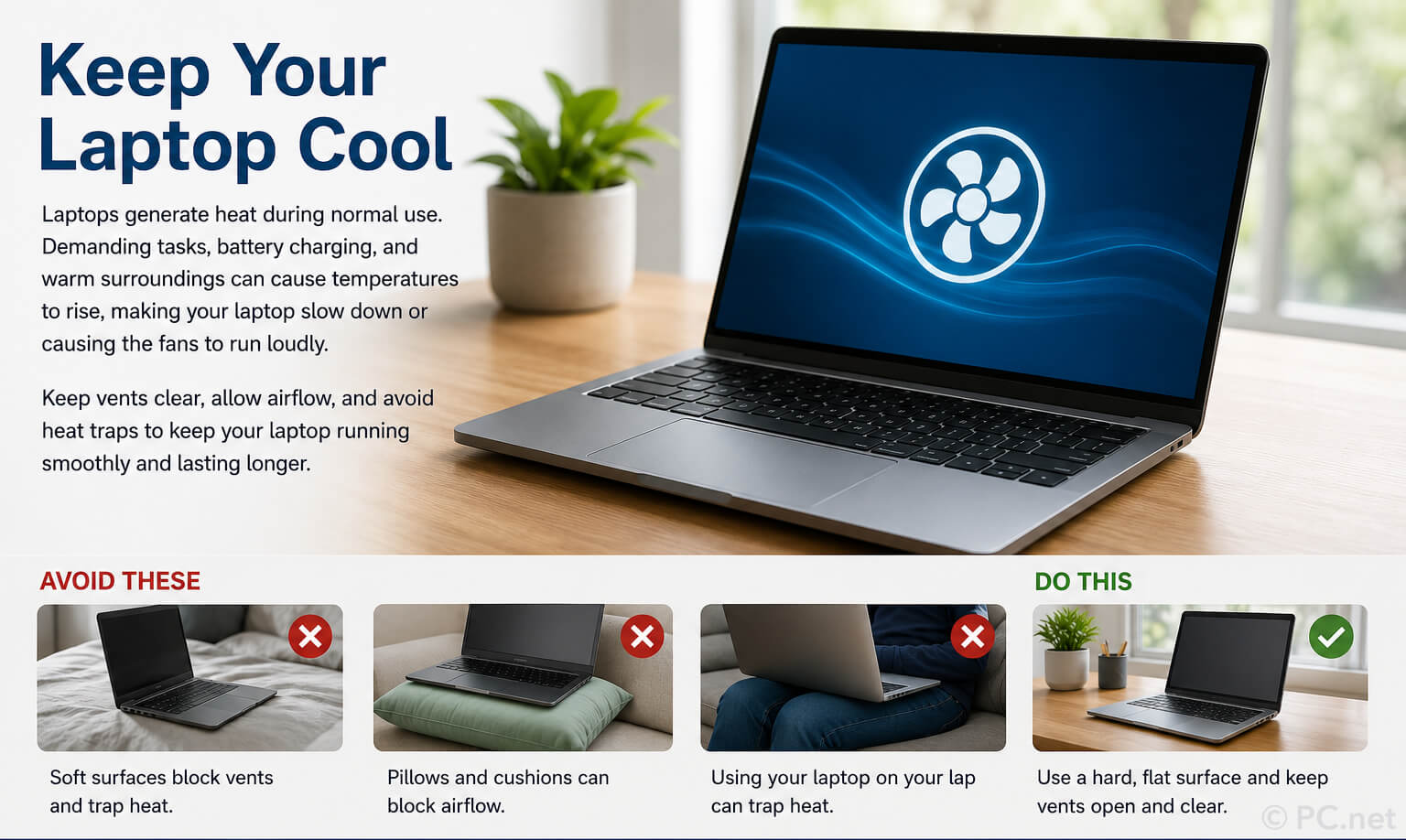 Advice for keeping your laptop cool