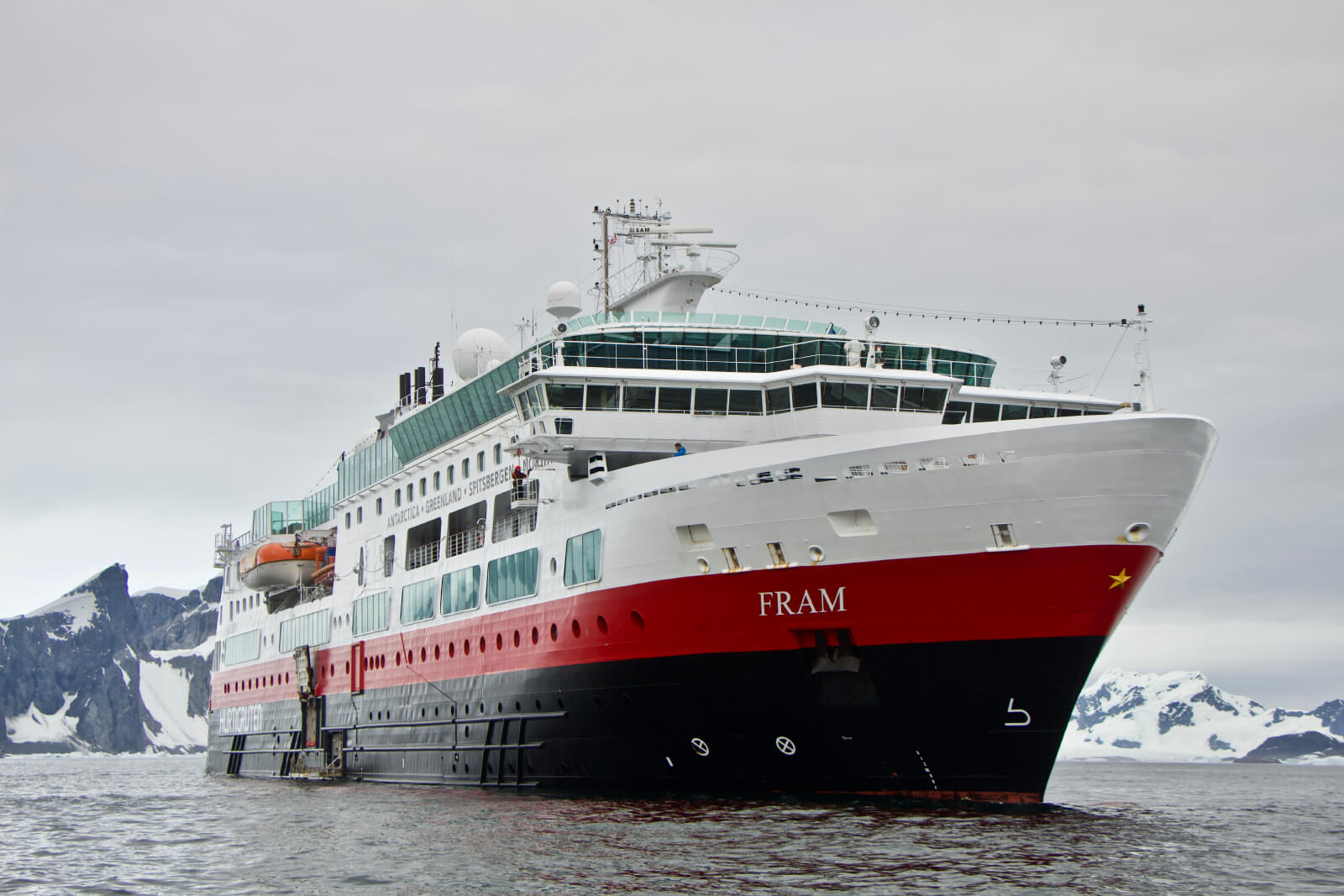 Hurtigruten MS Fram from the water