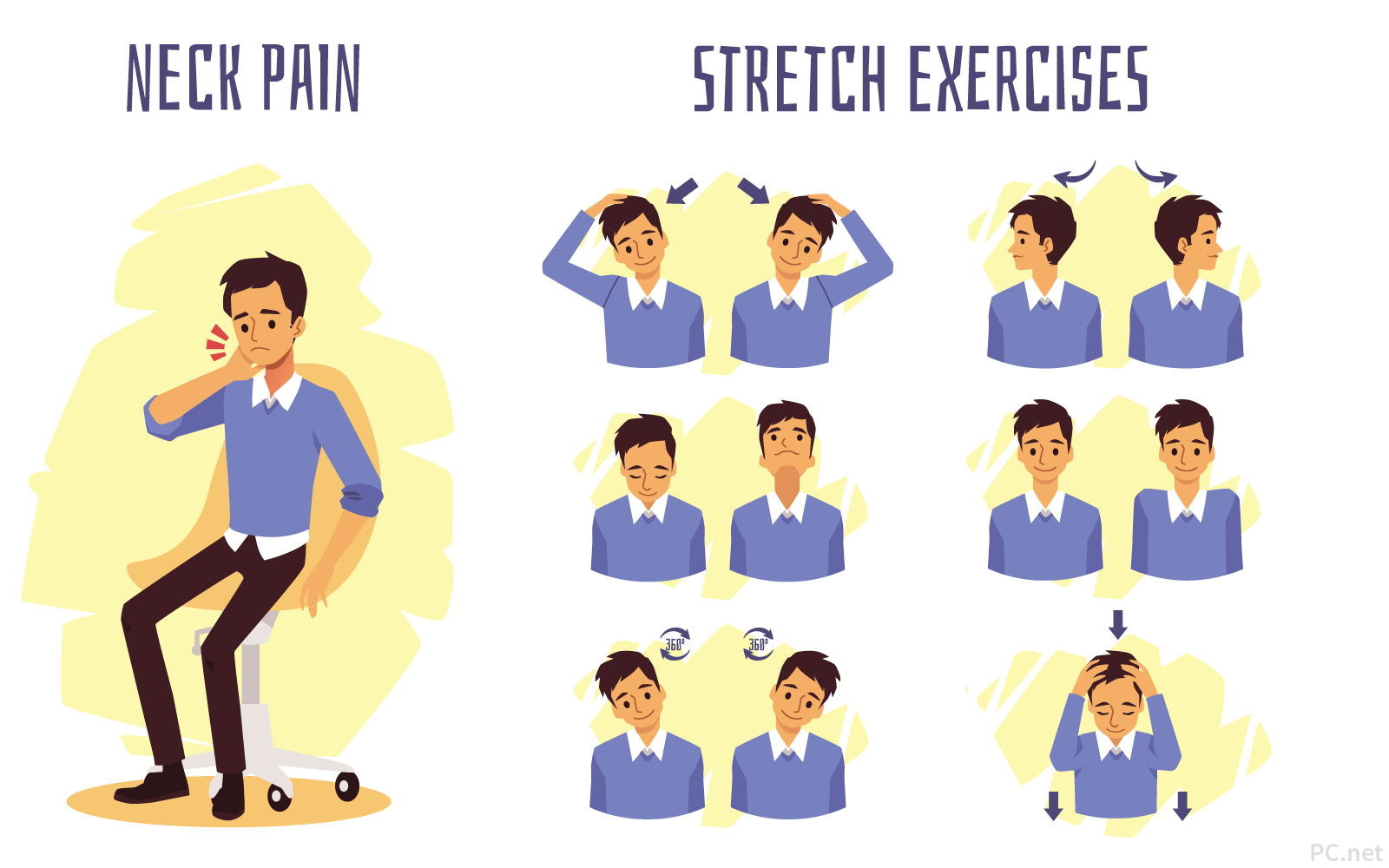 Office Chair Neck Stretch Exercises