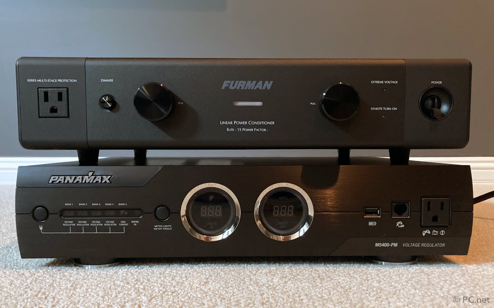 Furman Elite-15 PF and Panamax M5400-PM power conditioners