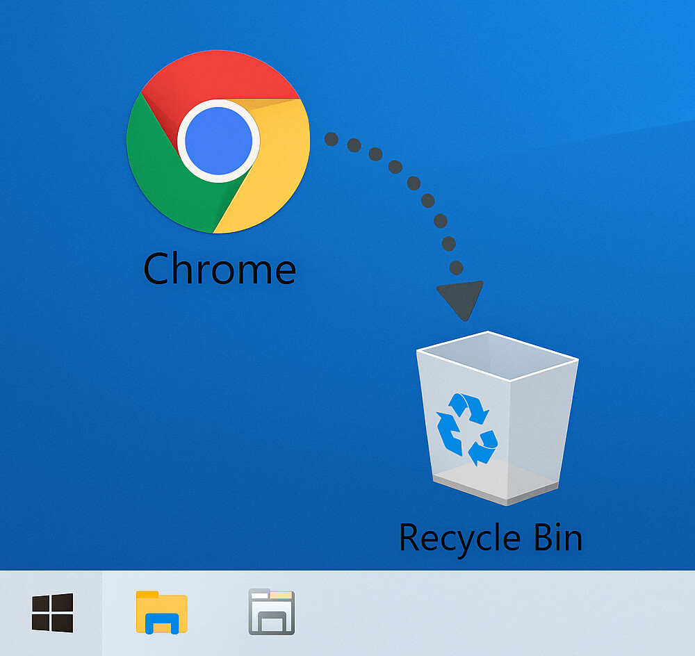 Deleting an application