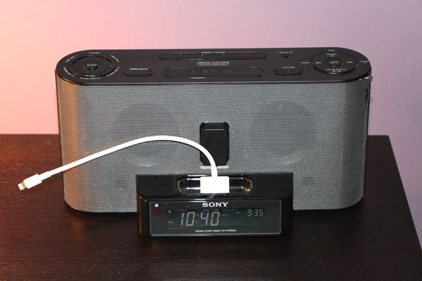 Sony Clock Radio with Adapter