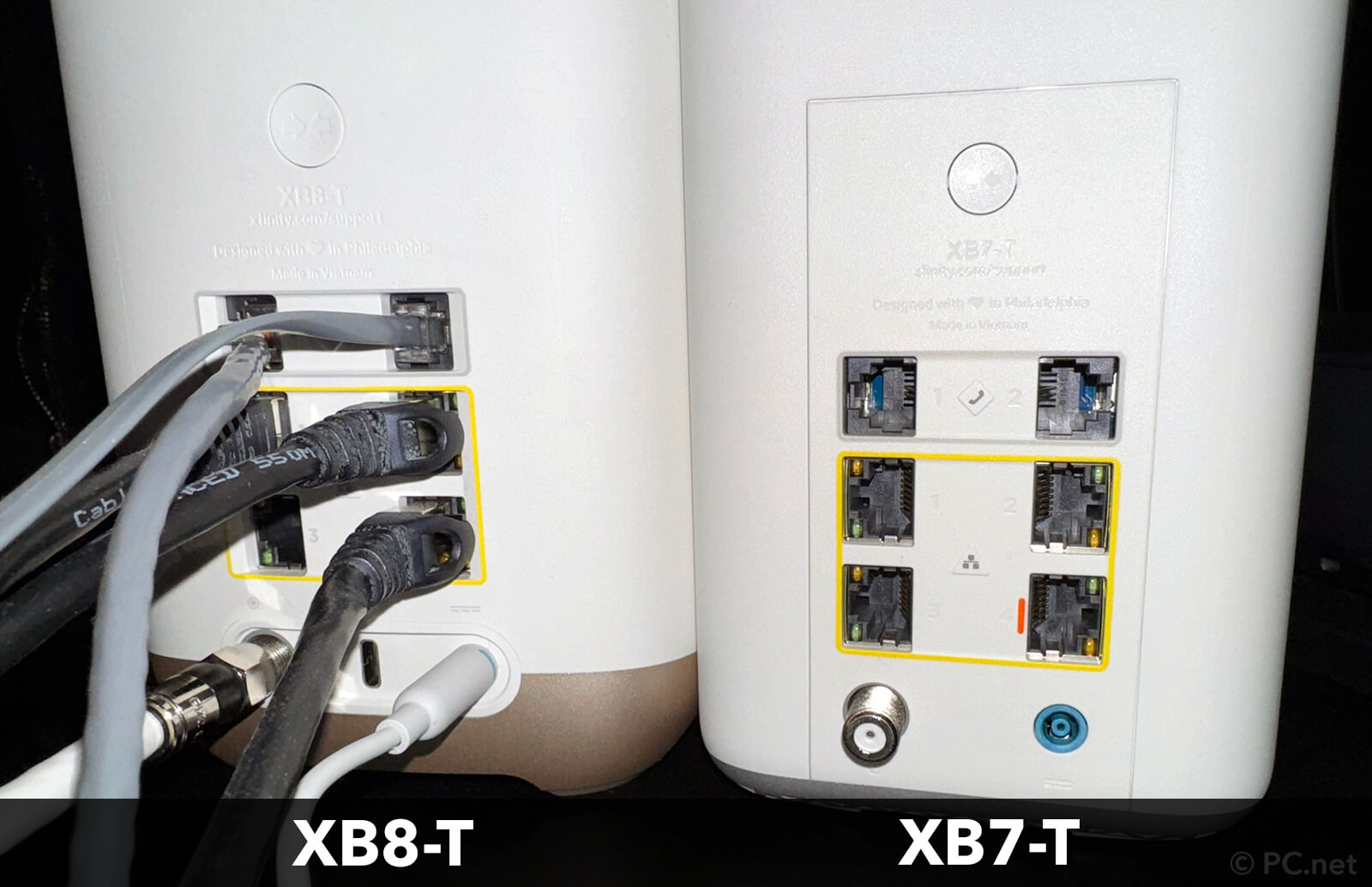 Xfinity XB7-T and XB8-T Rear View