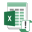 Microsoft Excel Macro-Enabled Spreadsheet Template Icon