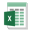 Microsoft Excel Spreadsheet Template Icon
